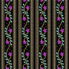 embellished ribbons black vertical