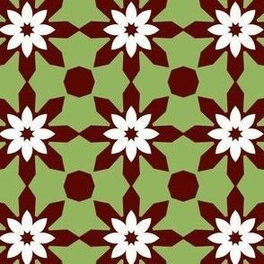 Retro Daisies Colorful Design High-Quality Fabric for Home Decor and Crafting 269