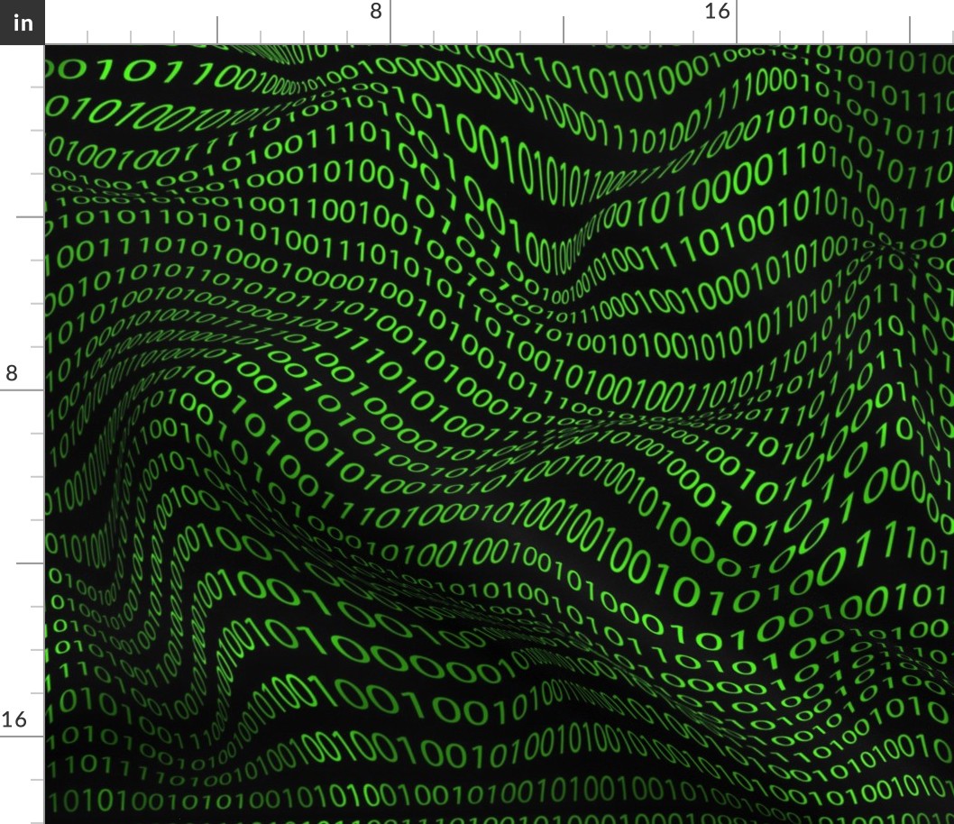 rippled binary code, geek and tech cool funky wonky nerdish texture design