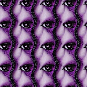 Witch Aesthetic Purple and Black Witch Eyes 