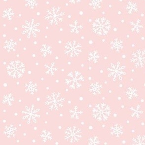 light pink snowflakes