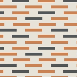 Bricks Modern Orange 12x12
