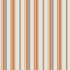 Stripes on Stripes Modern Orange 6x6