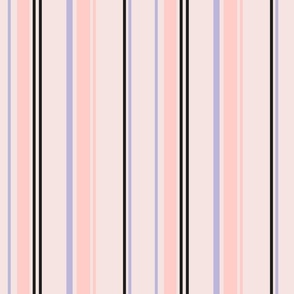 Stripes on Stripes Purple Sky Pink 9x9