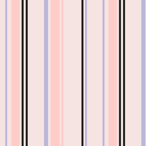 Stripes on Stripes Purple Sky Pink 12x12
