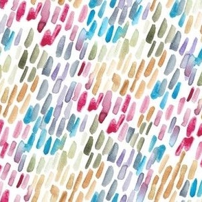 Rainbow Showers - White - Medium