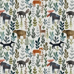 camping time - Woodland animals in the forest  M