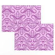 Flourish and Swirl in Bright Purple // Large