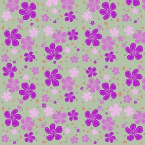 Confetti Flower Explosion - Purple