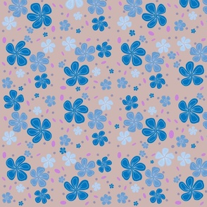 Confetti Flower Explosion - Blue