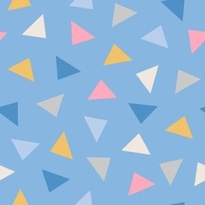 Triangle Toss | Blue Pink and Gold