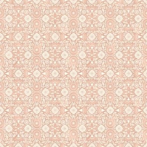 SM victorian botanical tile in peach pink