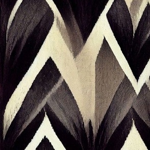 Ikat Folk geometric in Lint imitation style