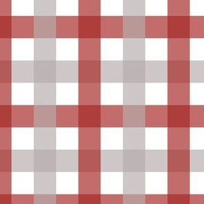 Jumbo scale dark cool red and grey gingham tartan plaid for kids bedroom decor, nursery curtains and cot sheets, baby apparel, welcome baby crafts