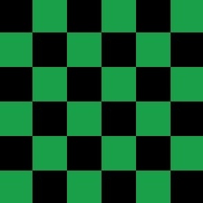 2 inch green and black checkerboard - small checkerboard print