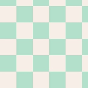 Checkerboard mint medium 