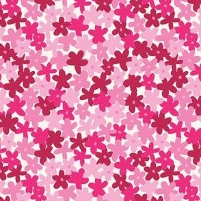 barbiecore hot pink y2k 2000s mini micro boho flowers