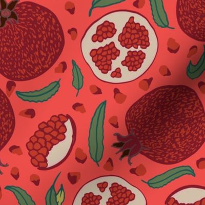 Pomegranate Paradise - Crimson (MEDIUM)