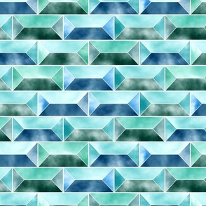 Sgraffito variations in the ocean colors