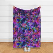 PEACOCK FEATHERS abstract animal print curtains MAX