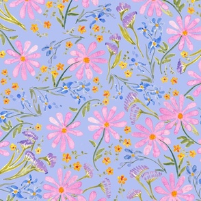 Fairy Floral Confetti - Sky