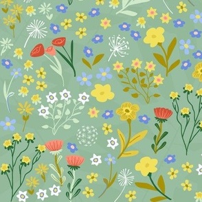 DesignerMim's Spring Meadow — Sage