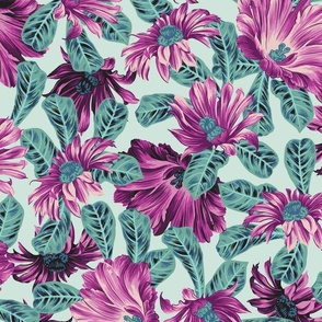 DESERT FLORAL - MINT LARGE