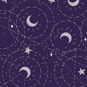 Starry Night purple large