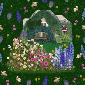 Whimsical Rustic Cottage Garden