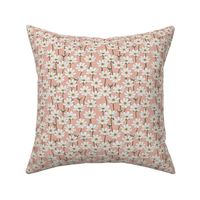 (small scale) Cosmos Floral - pink  - floral home decor - LAD23