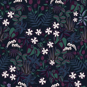 Midnight Garden Floral