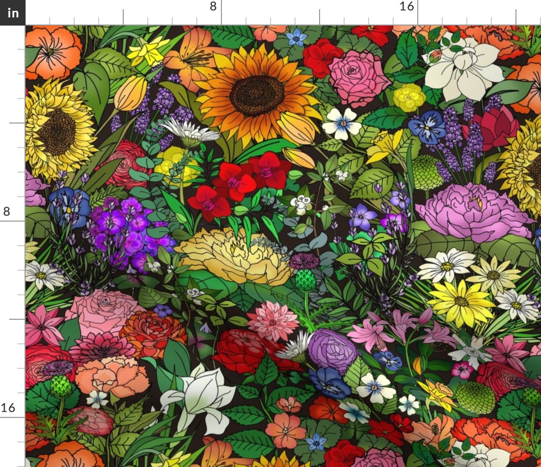 Lay Your Head on a Colorful Flowerbed 