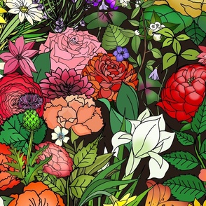 Lay Your Head on a Colorful Flowerbed (large scale) 