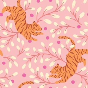 Pink tiger print