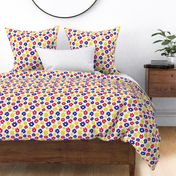 Daisy Flower Pattern (red/blue/yellow)