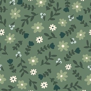 Flower Pattern (sage green)