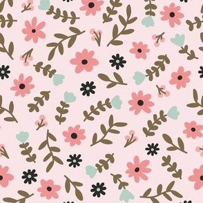 Flower Pattern (blush pink/mint/sage green)