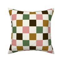 Multi Checkered Pattern (brown/green/pink)