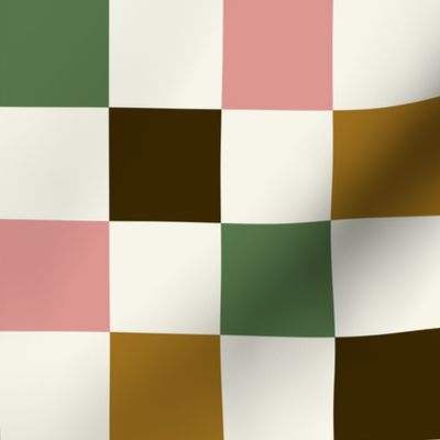 Multi Checkered Pattern (brown/green/pink)