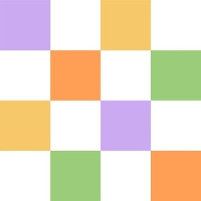 Multi Checkered Pattern (orange/yellow/green/purple)