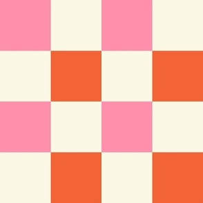 Multi Checkered Pattern (pink/orange)