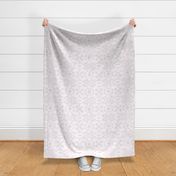 Large Scale Delicate Victorian Layered Floral in Pastel Pink and White