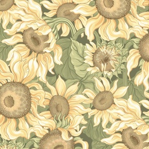 Sunflower Garden Pale Yellow