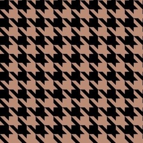 Seamless Brown And Black Houndstooth Pattern 2