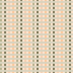 Plaid Moss Coral Light Coral Large