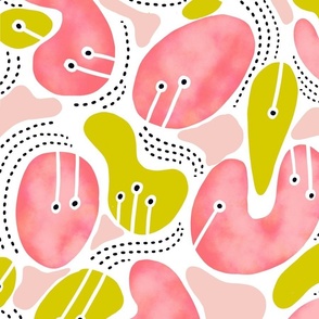 Pink jelly bean weirdcore abstract wallpaper scale