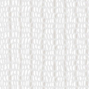 Dash Dot Stripe in white tan and grey blue