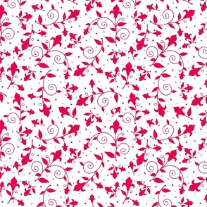 French Flowers Coral Red1-SM