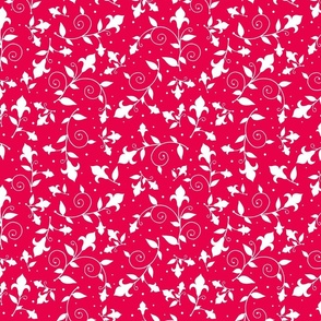 French Flowers Coral Red2-SM