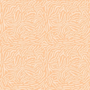 Abstract Zebra Print Coral Peach Large